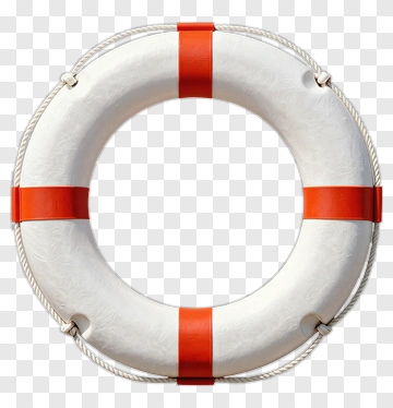 Lifebuoy With Red Stripes PNG