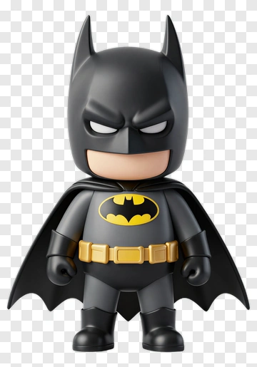Cartoon Batman Figure PNG