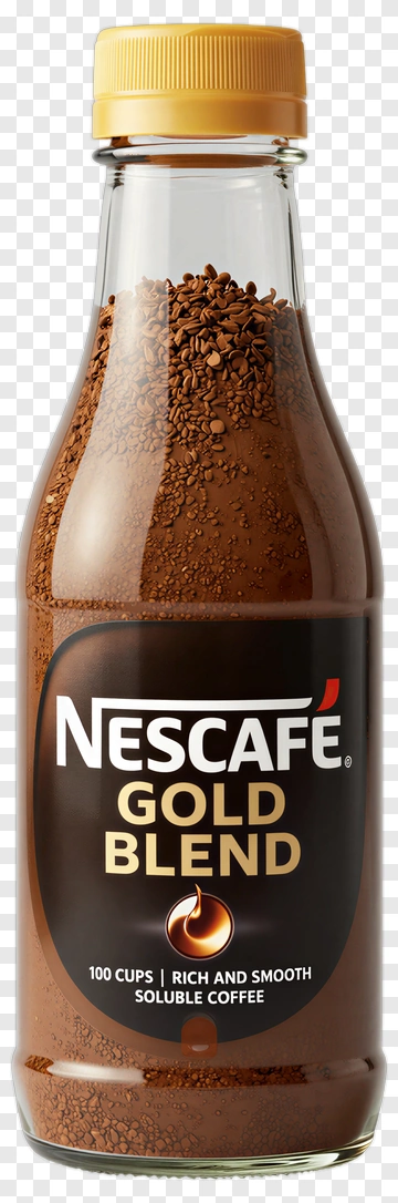 Nescafé Gold Blend Instant Coffee Bottle PNG