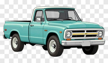 Vintage Pickup Truck PNG