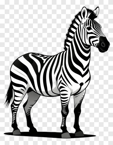 Cartoon Zebra PNG