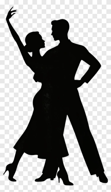 Dancing Couple Silhouette PNG
