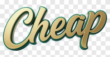 Cheap Text Design PNG