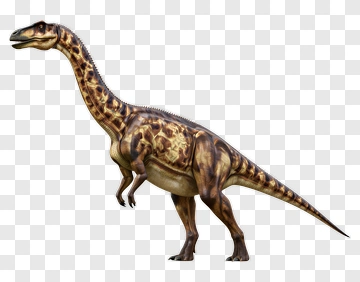 Realistic Dinosaur Standing On Two Legs PNG