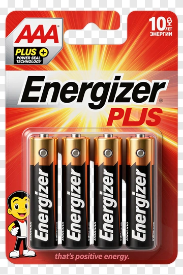 Energizer Plus Aaa Batteries Pack PNG