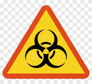Biohazard Warning Sign PNG