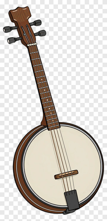 Cartoon Banjo PNG