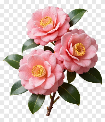 Pink Camellia Flowers PNG