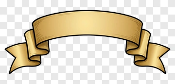 Gold Ribbon Banner PNG