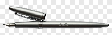 Silver Fountain Pen PNG
