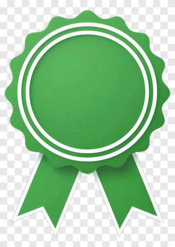 Green Award Ribbon PNG