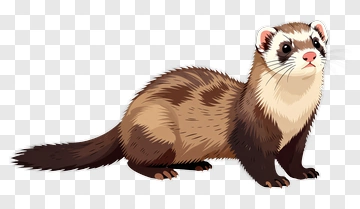 Cartoon Ferret PNG