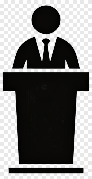 Businessman Standing At A Podium PNG