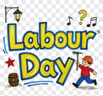 Labour Day Celebration With Cartoon Worker PNG