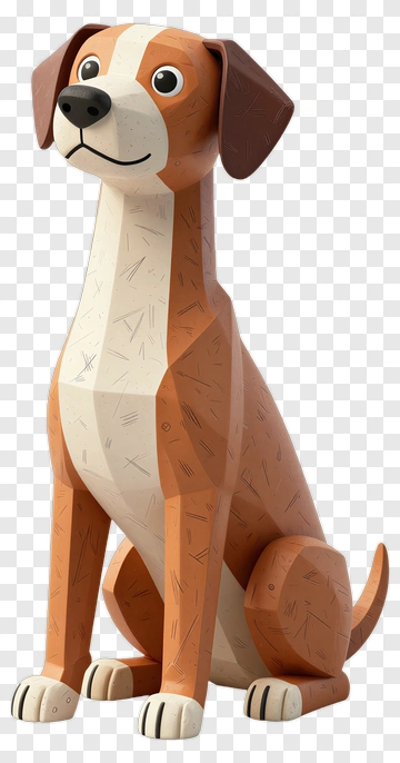 3D Cartoon Dog PNG