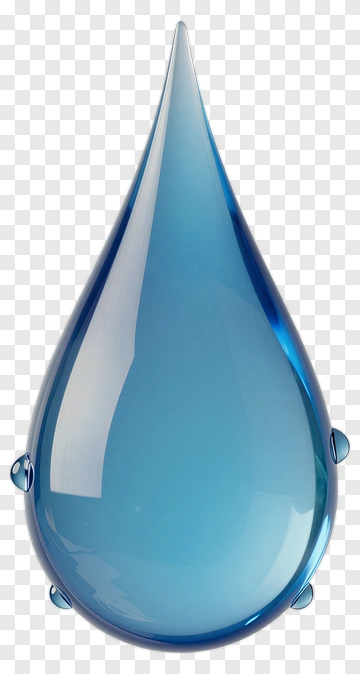 Blue Water Drop PNG
