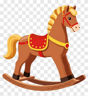 Cartoon Rocking Horse PNG