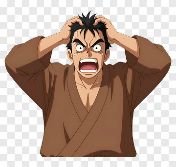 Angry Character Expressing Frustration PNG