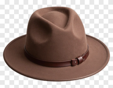 Brown Fedora Hat PNG