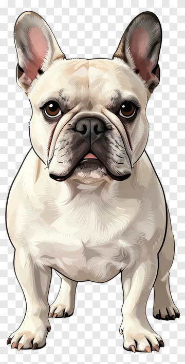 Cartoon French Bulldog PNG