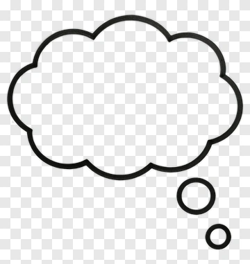 Thought Bubble Outline PNG