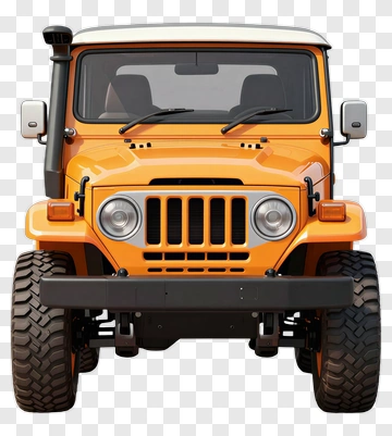 Orange Off-Road Vehicle PNG