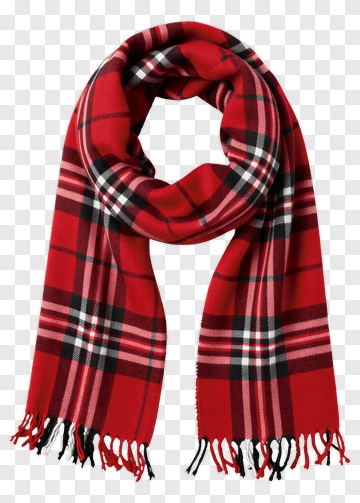Red Plaid Scarf PNG