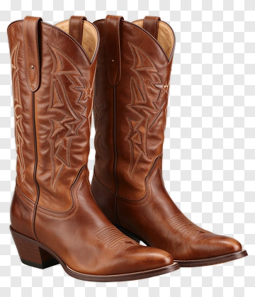 Brown Cowboy Boots PNG
