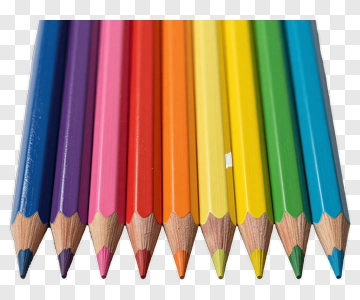 Colorful Set Of Crayons PNG