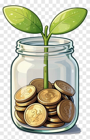 Money Tree In A Jar PNG