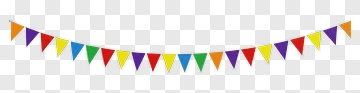 Colorful Party Bunting PNG
