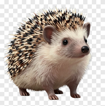 3D Hedgehog PNG