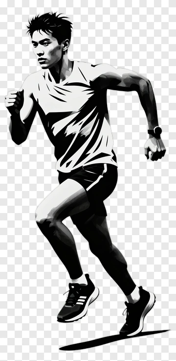 Runner In Motion PNG