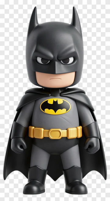 Cartoon Batman Figure PNG