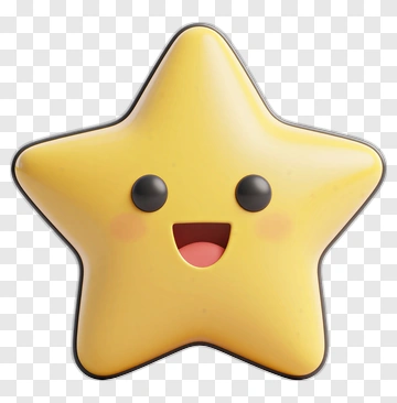 Happy Cartoon Star Emoji PNG