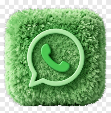 Fuzzy Green Whatsapp Icon PNG