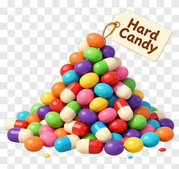 Colorful Hard Candy Pile PNG