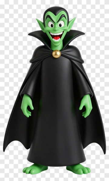 Cartoon Vampire Character PNG