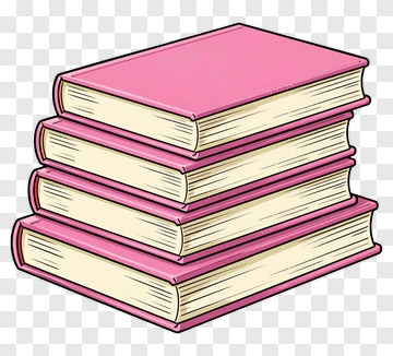 Stack Of Pink Books PNG