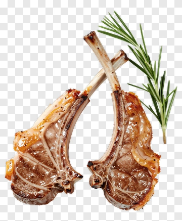 Grilled Lamb Chops With Rosemary PNG