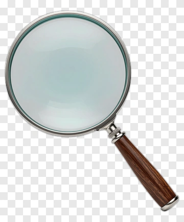 Magnifying Glass With Wooden Handle PNG