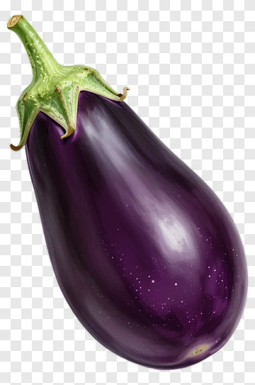 Purple Eggplant PNG