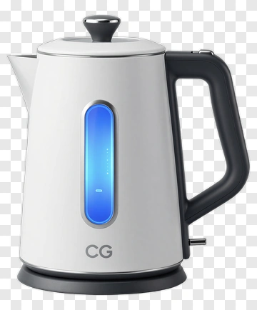 Electric Kettle With Blue Led Indicator PNG