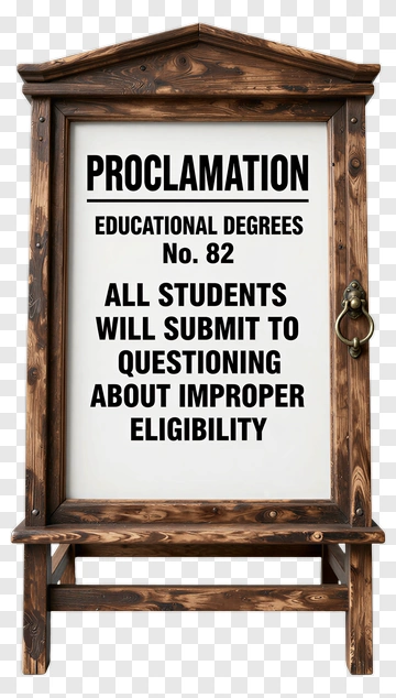 Proclamation About Educational Degrees PNG