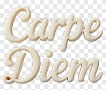 Carpe Diem Decorative Text PNG