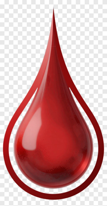 Red Blood Drop Symbol PNG
