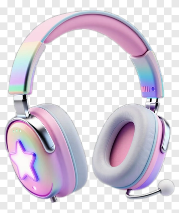 Colorful Gaming Headphones PNG