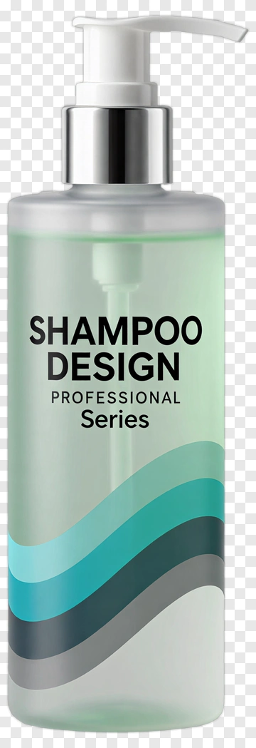 Professional Shampoo Design Bottle PNG