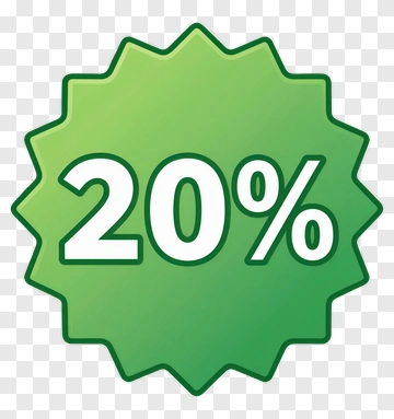 20 Percent Discount Badge PNG