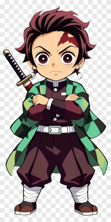Anime Character With Sword PNG